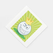 Grappige golfbal koning van het golfen servet (Hoek)