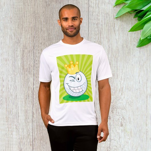Grappige golfbal koning van het golfen t-shirt