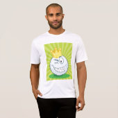 Grappige golfbal koning van het golfen t-shirt (Voorkant volledig)