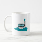 grappige golfbal met snorkel koffiemok (Links)