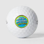 Grappige golfbal Mister Mulligan Golfballen (Voorkant)