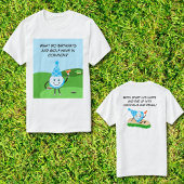 Grappige golfbal verjaardag grap t-shirt