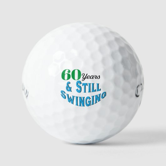 Grappige golfballen 60e verjaardag (Voorkant)
