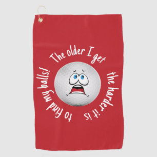 Grappige Golfballen Citaat Vader Humor Hoe Ouder Golfhanddoek