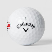Grappige golfballen, er zijn ballen nodig om te go (Logo)