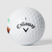 Grappige Golfballen Speelse Eend - Veel Succes (Logo)