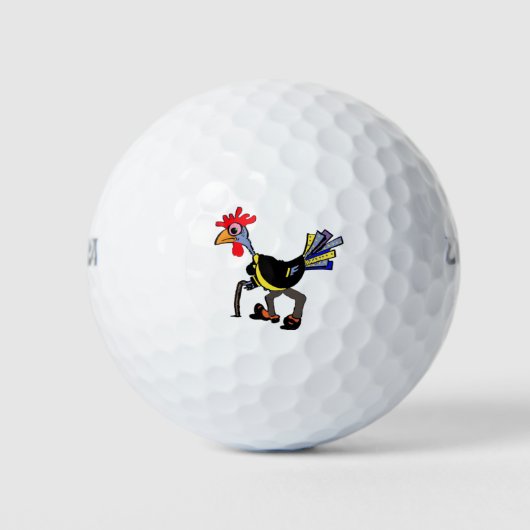 Grappige golfballen voor een "oude haan" (Voorkant)