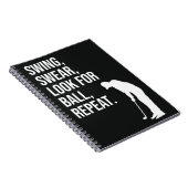 Grappige golfcadeaus voor golfer Humor Joke Notiti Notitieboek (Rechterzijde)