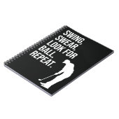 Grappige golfcadeaus voor golfer Humor Joke Notiti Notitieboek (Linkerzijde)