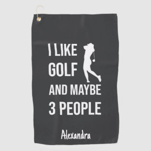 Grappige golfcadeaus voor haar dames vrouwen grapp golfhanddoek