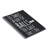 Grappige golfcadeaus voor hem man vriendje vader notitieboek (Rechterzijde)