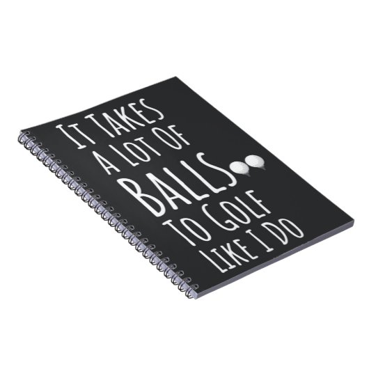 Grappige golfcadeaus voor hem man vriendje vader notitieboek (Rechterzijde)