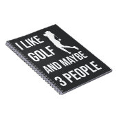 Grappige golfcadeaus voor vrouwen Sport Humor voor Notitieboek (Rechterzijde)