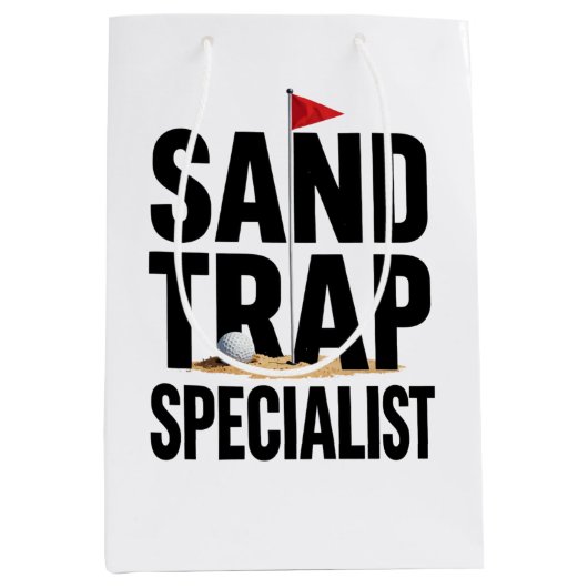 Grappige golfcitaat voor golfverslaafden  medium cadeauzakje (Voorkant)