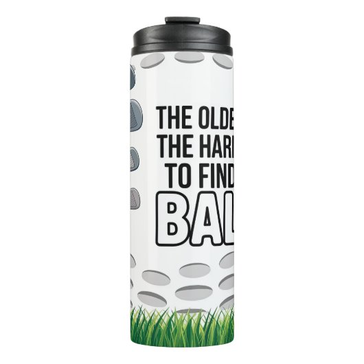 Grappige golfcitaten thermosbeker (Voorkant)
