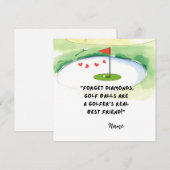 Grappige golfcitaten voor golfer Valentijnsdag Feestdagenkaart (Voorkant / Achterkant)