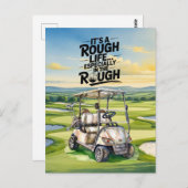 Grappige golfcitaten voor golfergroet briefkaart (Voorkant / Achterkant)