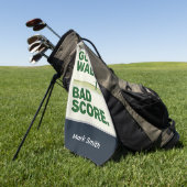 Grappige golfcitaten voor golfers golfhanddoek (Groen)