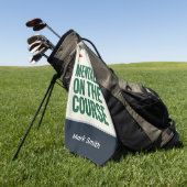 Grappige golfcitaten voor golfers golfhanddoek (Groen)
