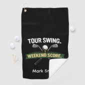 Grappige golfcitaten voor golfers golfhanddoek (Insitu)