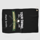 Grappige golfcitaten voor golfers golfhanddoek (Horizontaal)