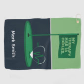 Grappige golfcitaten voor golfers  golfhanddoek (Horizontaal)