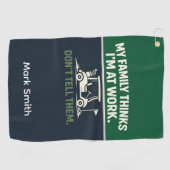 Grappige golfcitaten voor golfers golfhanddoek (Horizontaal)