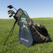 Grappige golfcitaten voor golfers golfhanddoek (Groen)