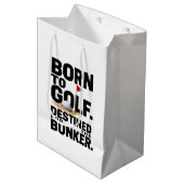 Grappige golfcitaten voor golfverslaafden medium cadeauzakje (Voorkant Gekanteld)