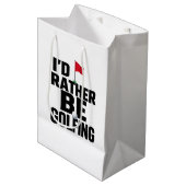 Grappige golfcitaten voor golfverslaafden  medium cadeauzakje (Voorkant Gekanteld)