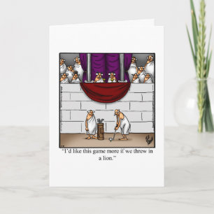 Grappige golfdag 17 januari Wenskaart Kaart