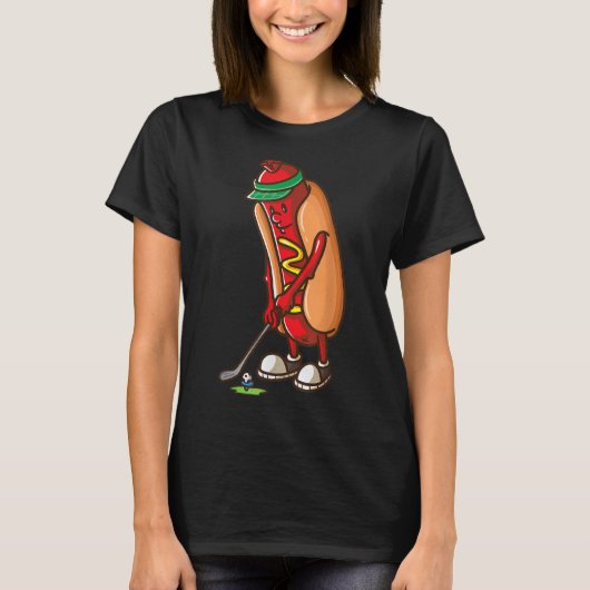 Grappige Golfen Hot Dog Golf Gifts voor Heren Jong T-shirt (Voorkant)