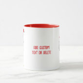 Grappige Golfen Kerstvakantie Golf Ball Rood Mok (Midden)