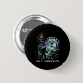 Grappige Golfende Bigfoot Disc Golf Speler 90s Gra Ronde Button 5,7 Cm (Voorkant /achterkant)