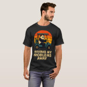 Grappige Golfende Panda Die Mijn Problemen Oplost T-shirt (Voorkant volledig)