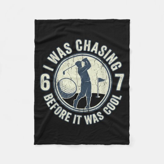 Grappige Golfer 67 Meme Golfgrap Chasing 67 Fleece Deken (Voorkant)
