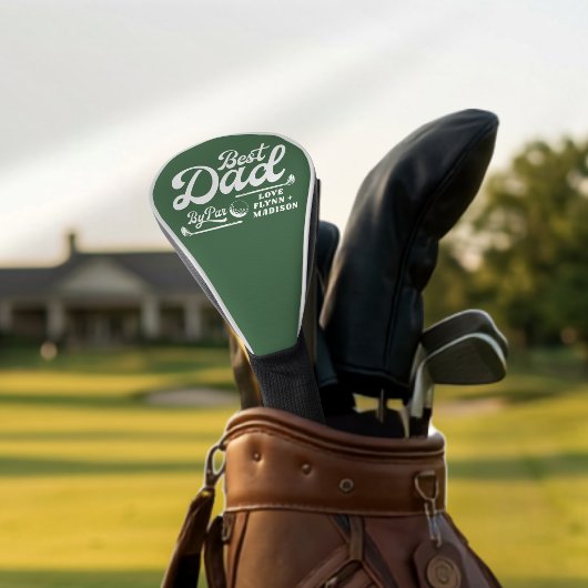 Grappige Golfer Beste Papa By Par | Vaderdag  Golfheadcover