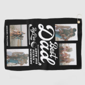 Grappige golfer beste papa door par foto | VADERDA Golfhanddoek (Horizontaal)