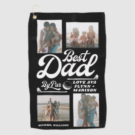 Grappige golfer beste papa door par foto | VADERDA Golfhanddoek