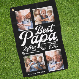 Grappige golfer beste papa door par foto | VADERDA Golfhanddoek