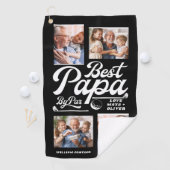 Grappige golfer beste papa door par foto | VADERDA Golfhanddoek (Insitu)