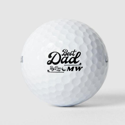 Grappige golfer beste vader door par | VADERDAG Golfballen (Voorkant)