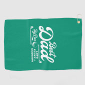 Grappige golfer beste vader door par | VADERDAG Golfhanddoek (Horizontaal)