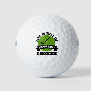 Grappige Golfer Bold Typografie Golf Lovers Club Golfballen