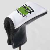 Grappige Golfer Bold Typografie Golf Lovers Club Golfheadcover (3/4 voorkant)