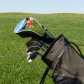 Grappige golfer gepersonaliseerde naam of monogram golfheadcover (Insitu)