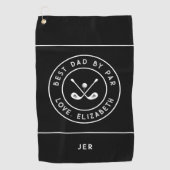 Grappige Golfer Humor | Best Dad beroemd gemaakt d Golfhanddoek (Voorkant)