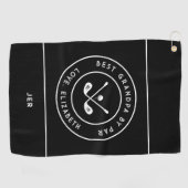 Grappige Golfer Humor Golf | Beste Opa Van Par Golfhanddoek (Horizontaal)