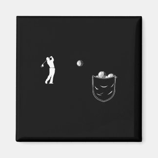 Grappige Golfer Kunst Golf In Zak Grappig Golfen Magneet