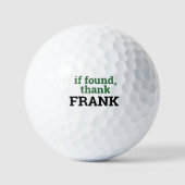 Grappige golfer kwijt bal golfballen (Voorkant)